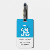 Cookie Monster | Om Nom Nom Nom! Bagagelabel (Achterkant verticaal)
