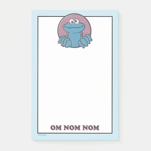 Cookie Monster | Om Nom Nom Post-it® Notes (Voorkant)