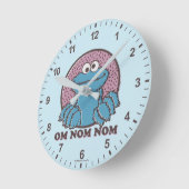 Cookie Monster | Om Nom Nom Ronde Klok (Hoek)