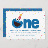 Cookie Monster One Kaart (Voorkant / Achterkant)