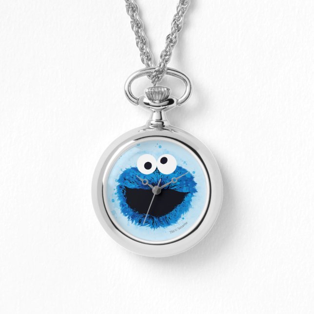 Cookie Monster | Ontwikkeling Waterverf Horloge (Voorkant)