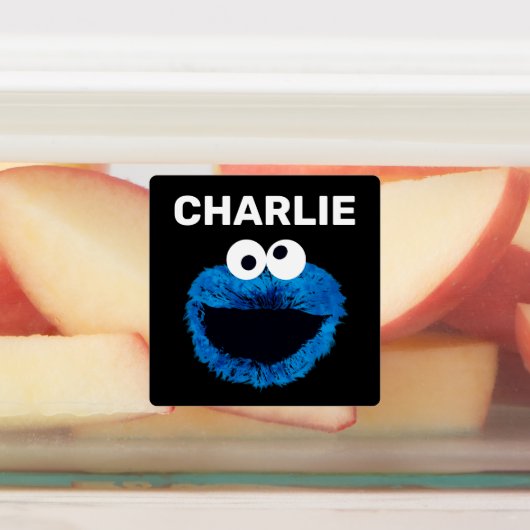 Cookie Monster | Ontwikkeling Waterverf | Jouw nam Labels (Aangebracht)