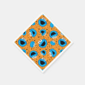 Cookie Monster op Cookie Pattern Servet (Hoek)