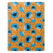 Cookie Monster over Cookie Pattern Notitieboek (Voorkant)