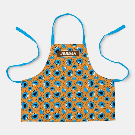 Cookie Monster over Cookie Pattern Schort (Voorkant)