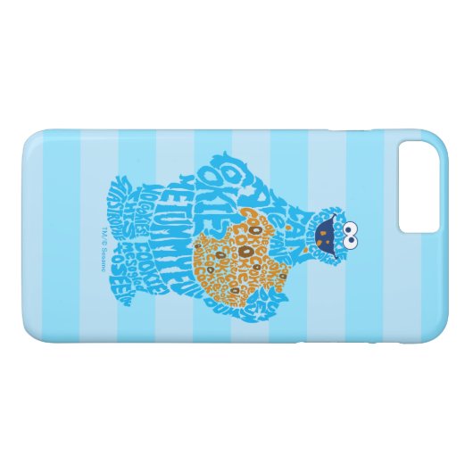 Cookie Monster Pattern Fill Case-Mate iPhone Case (Achterkant (Horizontaal))