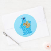 Cookie Monster Pattern Fill Ronde Sticker (Envelop)