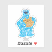 Cookie Monster Pattern Fill Sticker (Vel)