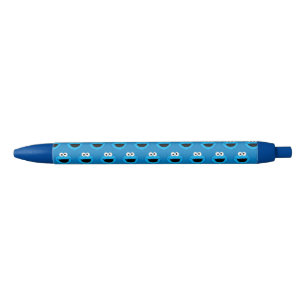 Cookie Monster Pattern glimlachen Blauwe Inkt Pen