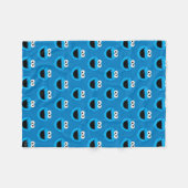 Cookie Monster Pattern glimlachen Fleece Deken (Voorkant (Horizontaal))
