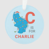  Cookie Monster | Persoonlijke naam en foto Ornament (voorkant)