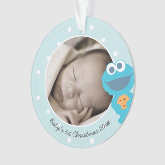 Cookie Monster | Premier Noël - Ajouter Votre Nom (devant)