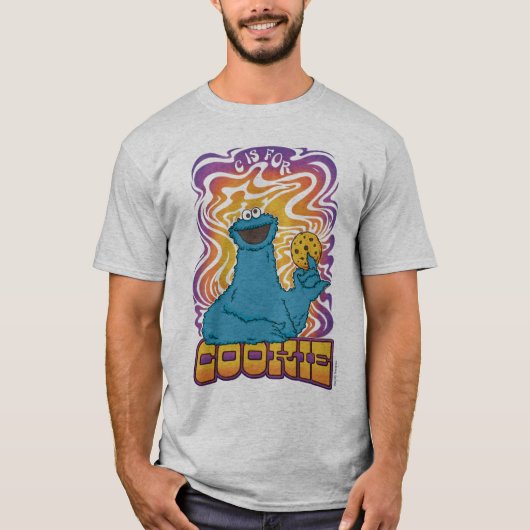 Cookie Monster | Psychedelisch T-shirt (Voorkant)