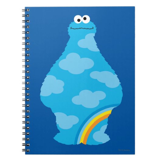 Cookie Monster Rainbows Notitieboek (Voorkant)