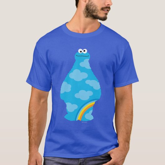Cookie Monster Rainbows T-shirt (Voorkant)