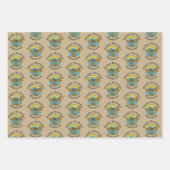 Cookie Monster Retro Inpakpapier Vel (Voorkant)