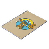 Cookie Monster Retro Notitieboek (Linkerzijde)