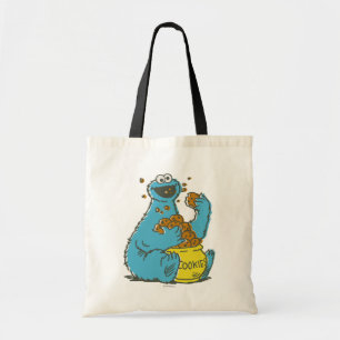 Cookie Monster Retro Tote Bag