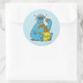 Cookie Monster  Ronde Sticker (Tas)