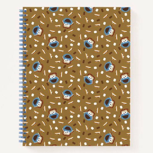 Cookie Monster S'mores Pattern Notitieboek (Voorkant)