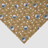 Cookie Monster S'mores Pattern Tissuepapier (Detail)