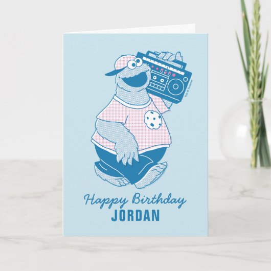 Cookie Monster | Sorry But Me Gotta Kaart (Voorkant)