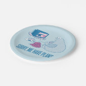 Cookie Monster | Sorry, ik heb plannen Papieren Bordje (Gekanteld)