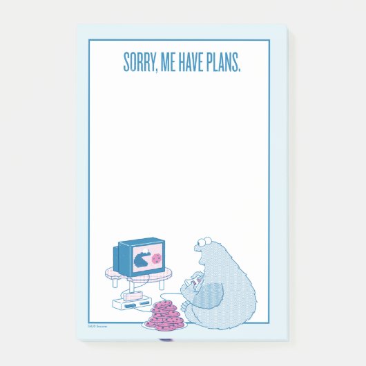 Cookie Monster | Sorry, ik heb plannen Post-it® Notes (Voorkant)