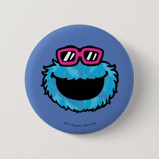 Cookie Monster | Summer Vibes Ronde Button 5,7 Cm (Voorkant)