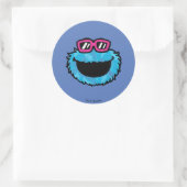 Cookie Monster | Summer Vibes Ronde Sticker (Tas)