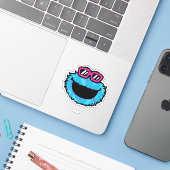 Cookie Monster | Summer Vibes Sticker (Laptop met iPhone)