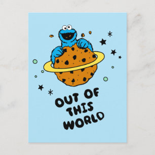 Cookie Monster   Uit deze wereld Briefkaart