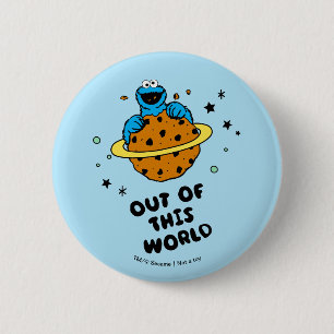 Cookie Monster   Uit deze wereld Ronde Button 5,7 Cm