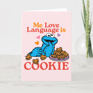 Cookie Monster   Valentijnsdag citaat Feestdagen Kaart