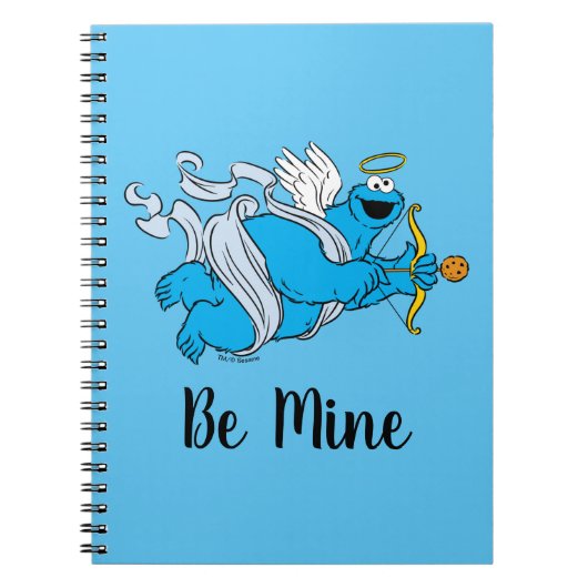 Cookie Monster Valentijnse cupid Notitieboek (Voorkant)