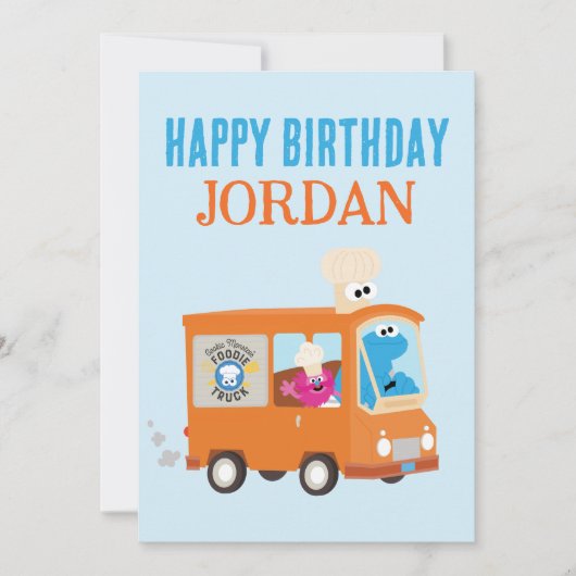 Cookie Monster Voedseltruck Gefeliciteerd (Voorkant)