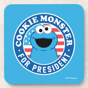 Cookie Monster voor President Bier Onderzetter