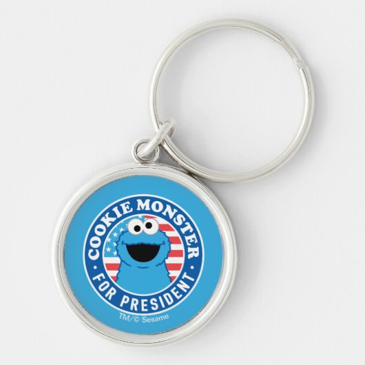 Cookie Monster voor President Sleutelhanger (Voorkant)