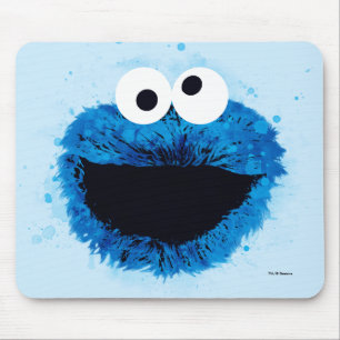 Cookie Monster Watercolor Trend Muismat