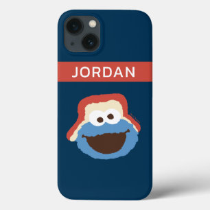 Cookie Monster Woodland Face   Jouw namen toevoege iPhone 13 Hoesje