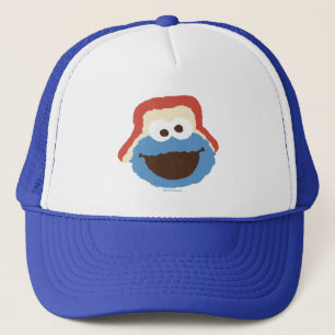 Cookie Monster Woodland Face Trucker Pet