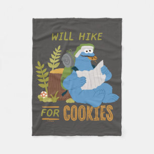 Cookie Monster   Wordt opgehaald voor koekjes Fleece Deken