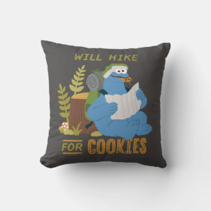 Cookie Monster   Wordt opgehaald voor koekjes Kussen