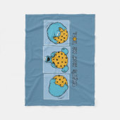 Cookie Monster | Zo ben ik aan het rollen Fleece Deken (Voorkant)
