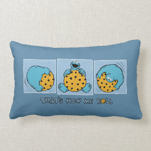 Cookie Monster Zo ben ik aan het rollen Kussen