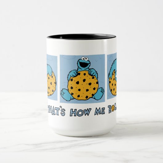 Cookie Monster | Zo ben ik aan het rollen Mok (Midden)