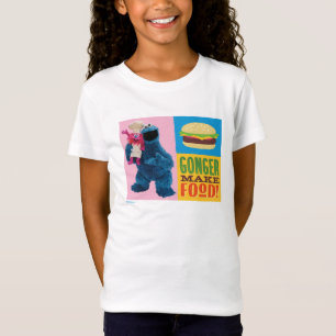 Cookie Monster's Foodie Truck Gonger Maakt Eten T-shirt