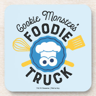 Cookie Monster's Foodie Truck Logo Bier Onderzetter