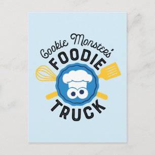 Cookie Monster's Foodie Truck Logo Briefkaart