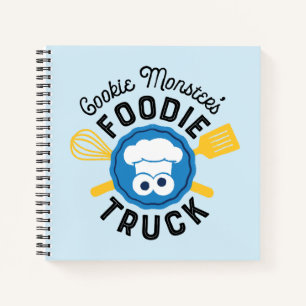 Cookie Monster's Foodie Truck Logo Notitieboek